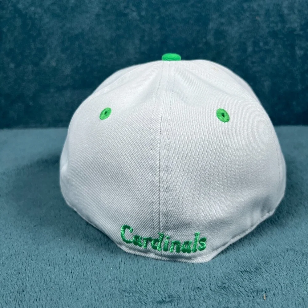 New‎ Era 59Fifty St. Louis Cardinals White/Green Bird Bat Hat Size 7